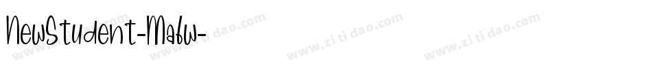 NewStudent-Ma6w字体转换