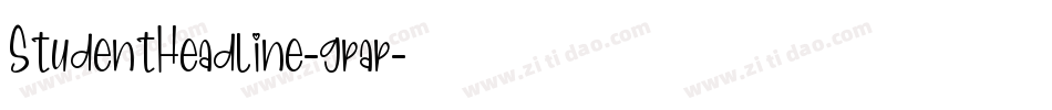 StudentHeadline-gpap字体转换