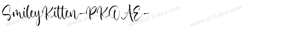SmileyKitten-PKOAE字体转换