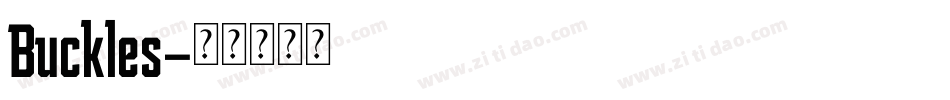 Buckles字体转换