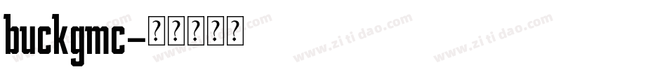 buckgmc字体转换