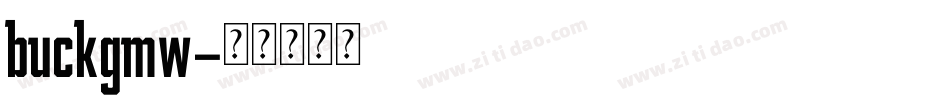 buckgmw字体转换