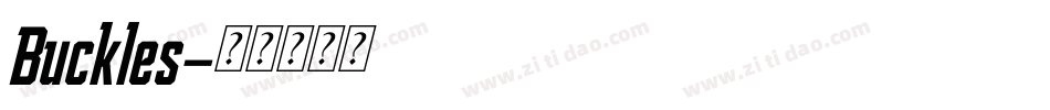 Buckles字体转换