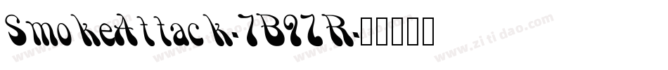 SmokeAttack-7B9ZR字体转换
