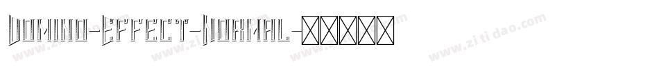Domino-Effect-Normal字体转换