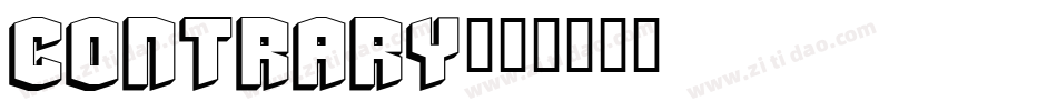 Contrary字体转换