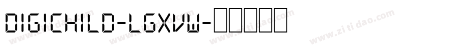 Digichild-lgxvw字体转换