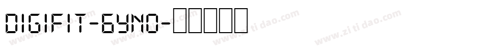 Digifit-6Yno字体转换