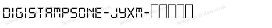 Digistampsone-jyxM字体转换