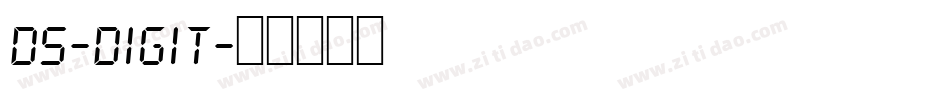 DS-DIGIT字体转换