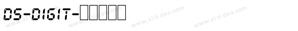 DS-DIGIT字体转换