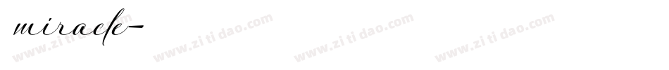 miracle字体转换