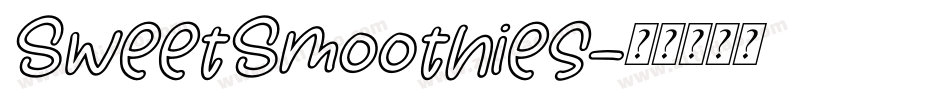 SweetSmoothies字体转换