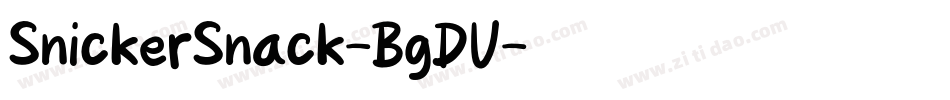 SnickerSnack-BgDV字体转换