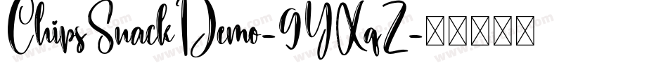 ChipsSnackDemo-9YXqZ字体转换