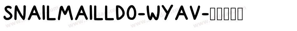 SnailMailLdo-Wyav字体转换