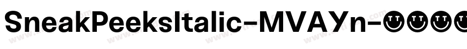 SneakPeeksItalic-MVAYn字体转换