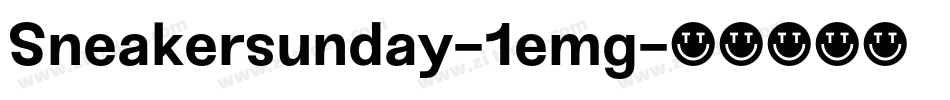 Sneakersunday-1emg字体转换
