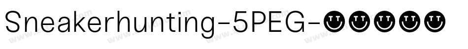 Sneakerhunting-5PEG字体转换