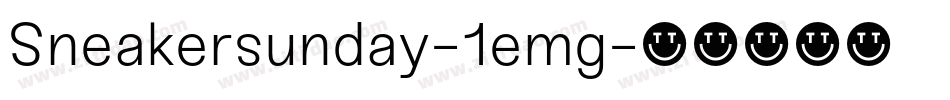 Sneakersunday-1emg字体转换
