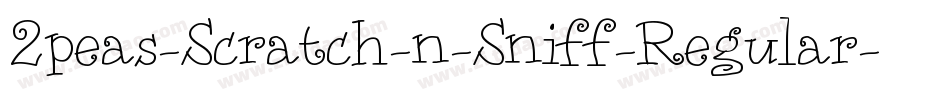2peas-Scratch-n-Sniff-Regular字体转换