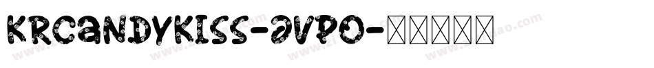 KrCandyKiss-jVpO字体转换