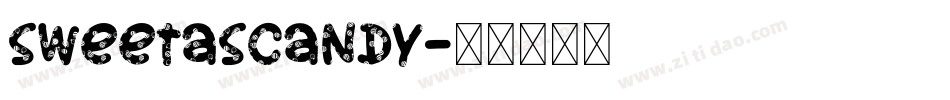 SWEETASCANDY字体转换