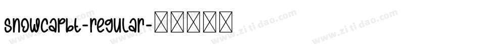 SnowCapBT-Regular字体转换