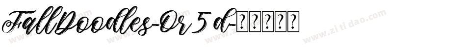 FallDoodles-Or5d字体转换