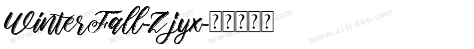 WinterFall-Zjyx字体转换