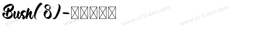 Bush(8)字体转换