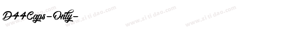 D44Caps-Only字体转换