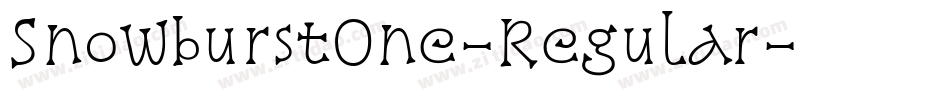 SnowburstOne-Regular字体转换
