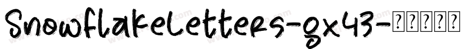 SnowflakeLetters-gx43字体转换