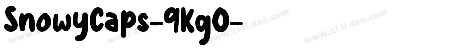 SnowyCaps-9Kg0字体转换