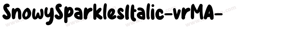 SnowySparklesItalic-vrMA字体转换