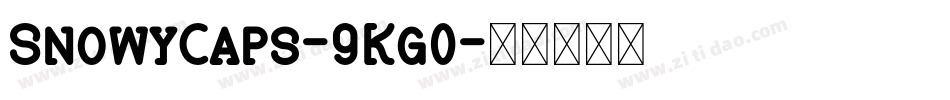 SnowyCaps-9Kg0字体转换