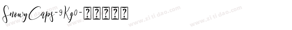 SnowyCaps-9Kg0字体转换