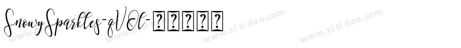 SnowySparkles-qVOl字体转换