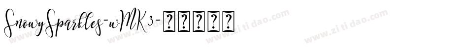 SnowySparkles-wMK3字体转换