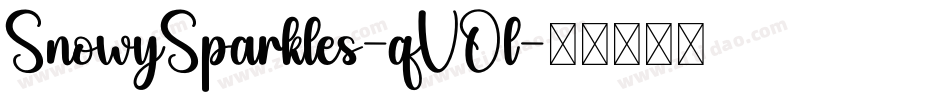 SnowySparkles-qVOl字体转换