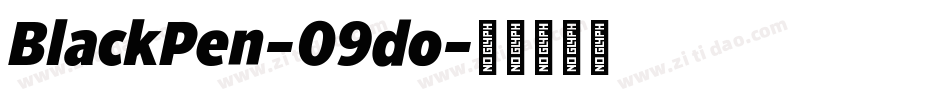 BlackPen-09do字体转换