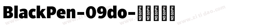 BlackPen-09do字体转换