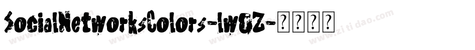 SocialNetworksColors-lwOZ字体转换