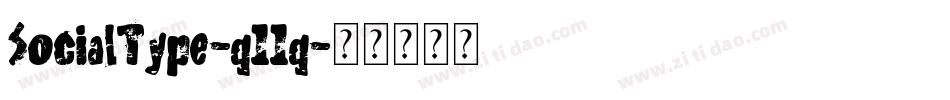 SocialType-q11q字体转换