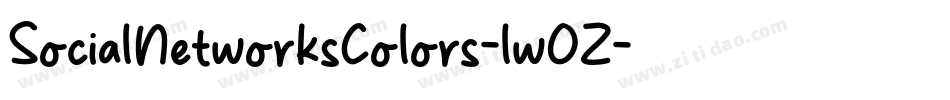 SocialNetworksColors-lwOZ字体转换