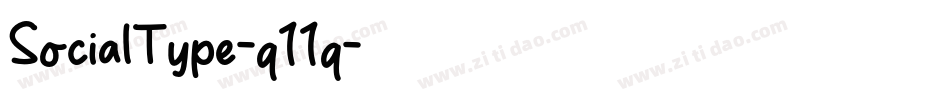 SocialType-q11q字体转换