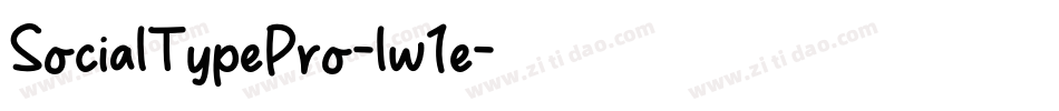 SocialTypePro-lw1e字体转换