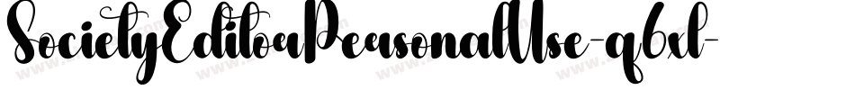 SocietyEditorPersonalUse-q6xl字体转换
