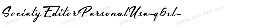 SocietyEditorPersonalUse-q6xl字体转换